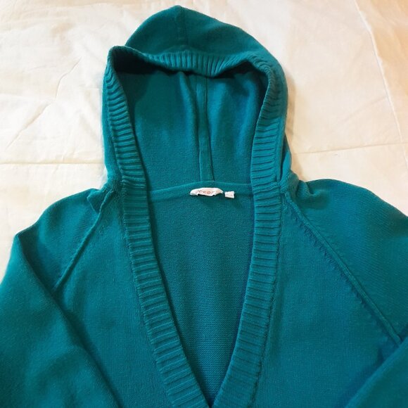 Dream Hooded Sweater Turquoise Blue Size Medium - Picture 2 of 5